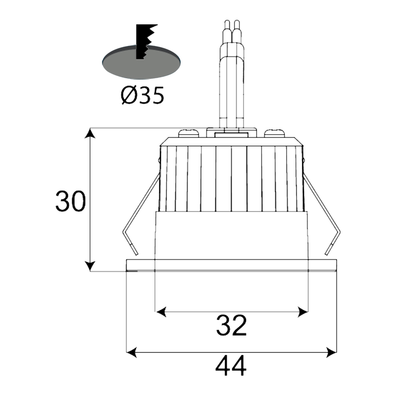 3CCT LED Mini Downlight LJUS 3W